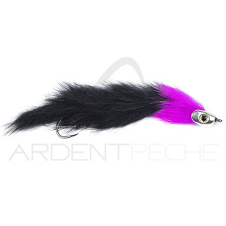 Mosca streamer luccio pesce persico STS RH Hot Black