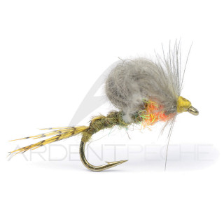 Fly Igor and Nadica Stancev Emerger Loop Dark Olive