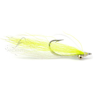 Mosca RIO Skinny Water Clouser Minnow Weedless Chartreuse/White