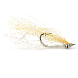 Fly RIO Skinny Water Clouser Minnow Weedless Tan/White