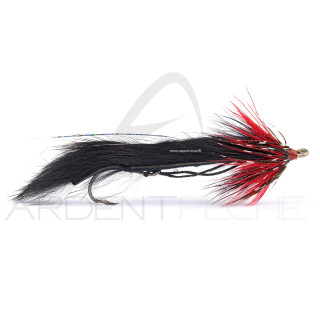 Fly RIO String Leech Red & Black