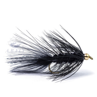 Rainy´s BEADHEAD WOLLY BUGGER BLACK Flies