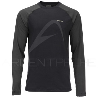 SIMMS Lightweight Baselayer Top Black
