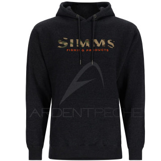 Felpa SIMMS Logo Hoody Charcoal Heather