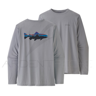 T-shirt PATAGONIA Men's Long-Sleeved Capilene Cool Daily Fish Graphic Shirt