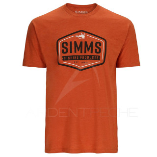 T-shirt SIMMS Fly Patch T-Shirt Adobe Heather