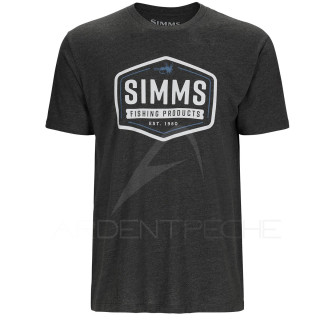 SIMMS Fly Patch T-Shirt Charcoal Heather