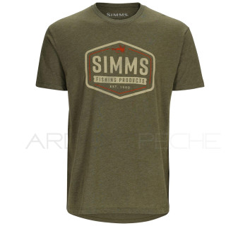 T-shirt SIMMS Fly Patch T-Shirt Military Heather