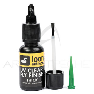 UV resin LOON clear fly finish thick small