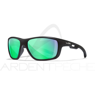Polarised sunglasses WILEY X Aspect captivate Green mirror matte black frame