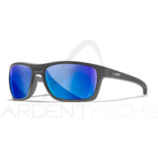 Polarised sunglasses WILEY X Kingpin captivate Blue mirror matte graphite frame