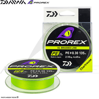 Braid DAIWA Prorex UL PE line 135m Chartreuse