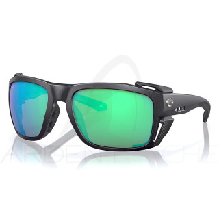COSTA DEL MAR King tide 8 Black Green mirror 580G polarized sunglasses