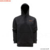 Felpa GRUNDENS Displacement hoodie logo anchor Black