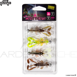 Soft lure FOX RAGE Micro critter mixed UV colour loaded