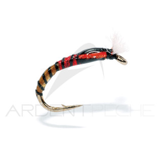 FMF Fly Chironomid Red Neck Black 996