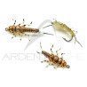 Mosca realistica Stonefly ninfa Oro
