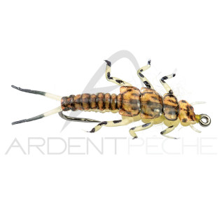 Mosca realistica Stonefly ninfa Oro