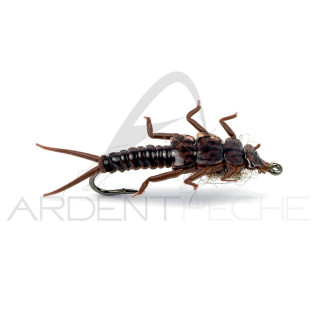 Mosca realistica Stonefly ninfa Dark