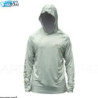 FIIISH Anti UV Olive green hooded T-shirt