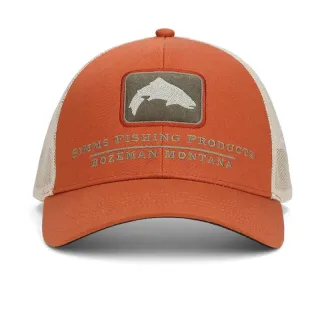 SIMMS Double Haul Icon Trucker Simms Orange Cap