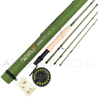 Canna a mosca DEVAUX pronta a pescare Kit Initial 9' seta 4/5