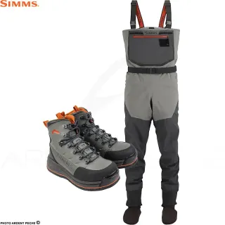 Pack waders e scarpe suola in gomma Simms Freestone - pesca in totale libertà - Ardent Fly Fishing