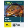 RIO Euro Nymph 11' (3.40m) Leader Brown start Pink/Yellow tip