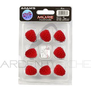 Kit leurre souple ADAMS Mure Rouge