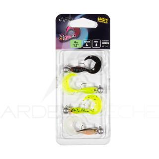Soft bait FOX RAGE Micro grub loaded 4cm UV mixed colour combo