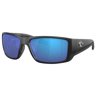 Lunettes polarisantes COSTA DEL MAR Blackfin pro Matte black Blue mirror 580G