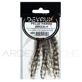 Plumes DEVAUX Pelle Pardo Grizzly