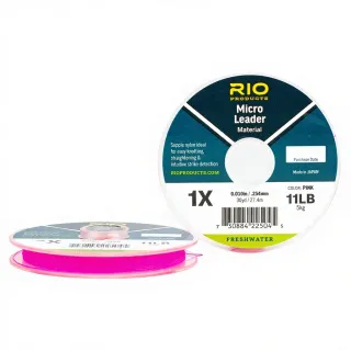 Filo nylon RIO Micro Leader rosa (27m)
