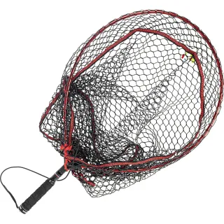 PAFEX Landing Net Carbon Handle Black Net