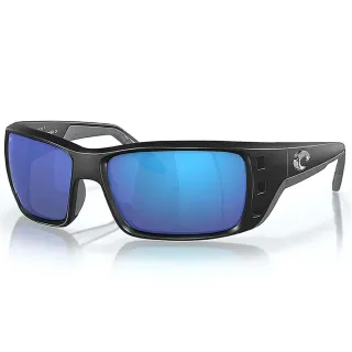 Polarized sunglasses COSTA DEL MAR Permit Matte black Blue mirror 580G