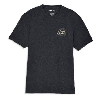 Tee Shirt SIMMS Circle Lockup T-Shirt Charcoal H.