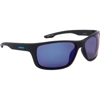Occhiali polarizzati SHIMANO Antares Matte black & Blue mirror