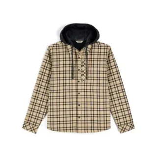 SIMMS Coldweather Hooded Shacket Wakemup Plaid Cork overshirt - Ardent flyfishing