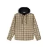 Sovracamicia con cappuccio SIMMS Coldweather Hooded Shacket Wakemup Plaid Cork - Ardent flyfishing