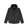 Surchemise à capuche SIMMS Coldweather Hooded Shacket Wakemup Plaid Black - Ardent flyfishing