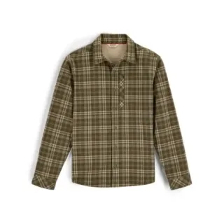SIMMS Coldweather Hooded Shacket Schooner Plaid Loden overshirt - Ardent flyfishing