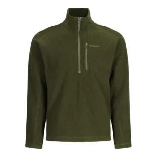 Felpa SIMMS Rivershed Quarter Zip Riffle Heather - Ardent flyfishing