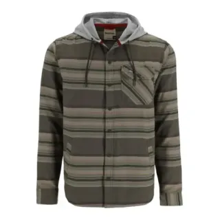 Felpa SIMMS Santee Flannel Hoody Hickory/Dolomite Blanket Stripe - Ardent flyfishing