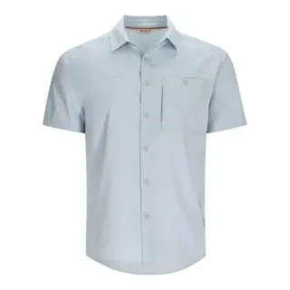 SIMMS Challenger Short Sleeve Steel Blue Shirt - Ardent flyfishing