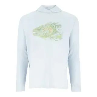 T-shirt con cappuccio SIMMS Tech Hoody Artist Series Bimini Trt Head - Ardent flyfishing