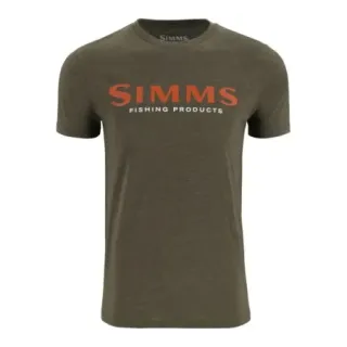 T-shirt SIMMS Logo Loden Heather - Ardent flyfishing