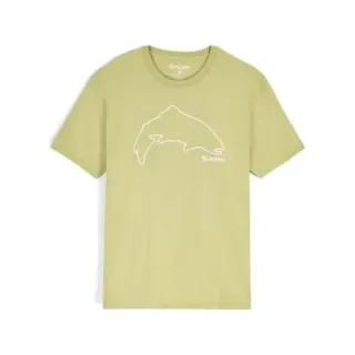 T-shirt SIMMS Trout Outline Tent Green - Ardent flyfishing