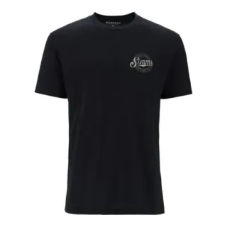 SIMMS Circle Lockup Black T-Shirt - Ardent flyfishing