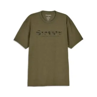 SIMMS Shroud Fill Logo Military Heather T-Shirt - Ardent flyfishing