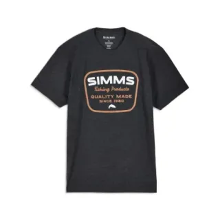 Tee shirt SIMMS Stamp Lock Charcoal Heather - Ardent flyfishing